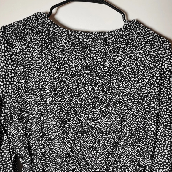 Petal + Pup Black and White Long Sleeve Tiered Modist Midi Dress - Size 10 - Picture 9 of 9